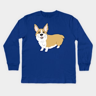 Cute corgi butt Kids Long Sleeve T-Shirt